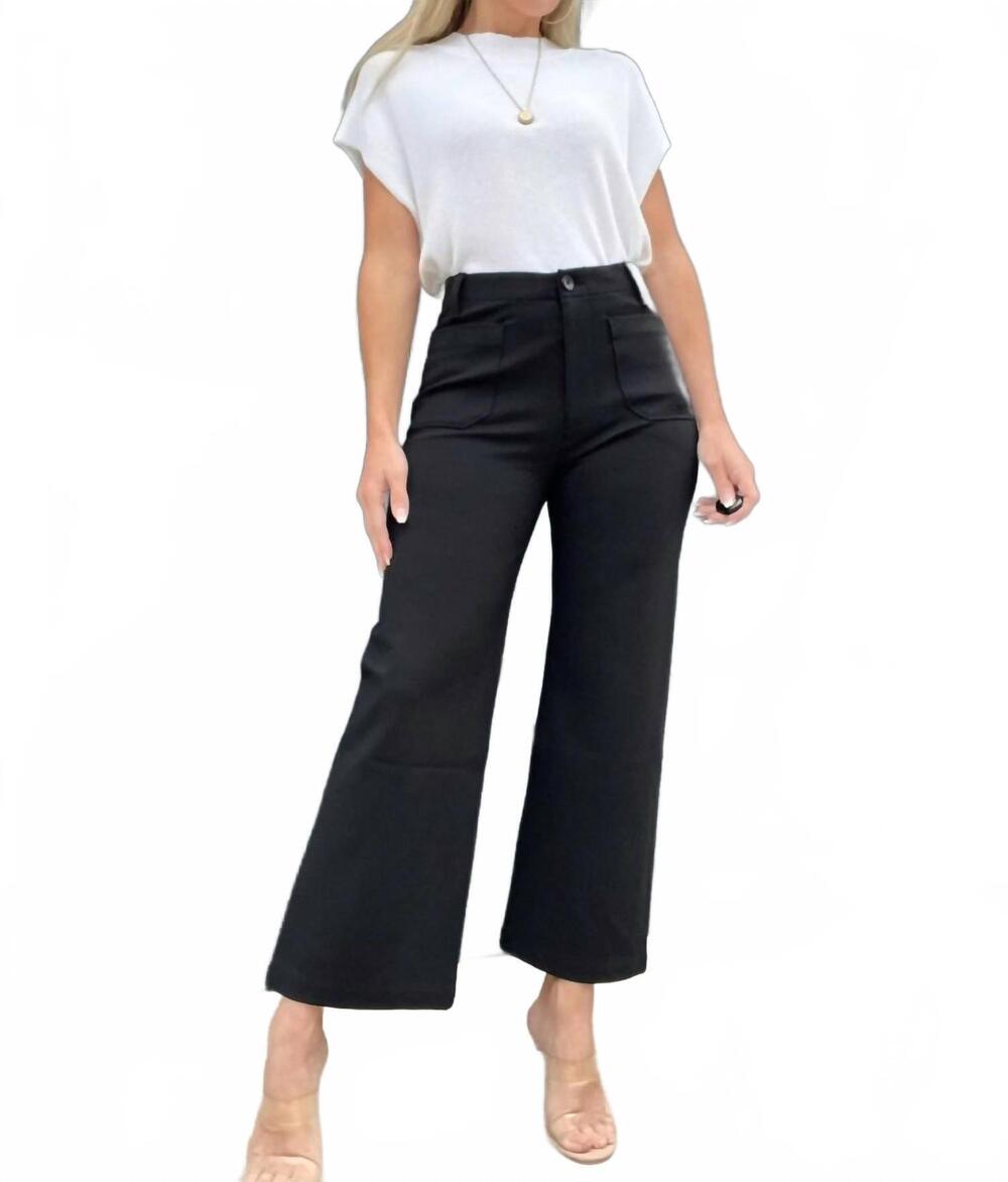 NEW L.T.J women's cropped dress pants in black